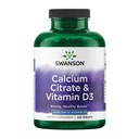 Swanson Calcium Citrat & Vitamin D 250 Tabs