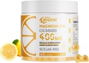 Gommies d'oxyde de magnésium pour les hommes et les femmes, supplément facilement absorbé Gommies de magnésium pour le muscle, les os et le soutien cardiaque, supplément complexe de magnésium 400mg