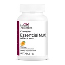 Avantage bariatrique Multivitamine essentielle sans fer - 200 DV de nutriments clés - Trace Mineral Support* - Multivitamines pour les patients bariatriques - Orange - 60 comprimés