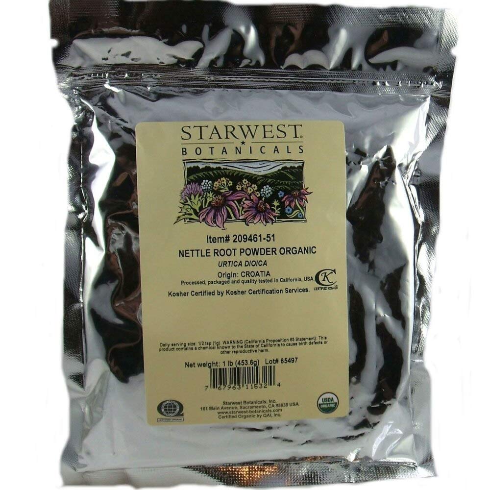 Polvere di radice di ortica organica - Urtica Dioica, 1 lb, (Orto Botanici di inizio ovest)