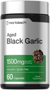 Horbäach Aged Knoblauch Extrakt Kapseln 1500mg | 60 Count | Fermented Supplement | Non-GMO, Glutenfrei