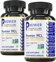 Premier Research Labs Premier HCL - Aide à l'absorption des nutriments et à la fonction digestive - Combiner avec le supplément d'activation HCL - Betaine HCL pour la digestion - 90 capsules d'origine végétale