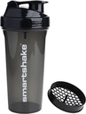Smartshake Protein Shaker Bottiglia, (GLOSSY, Nero)