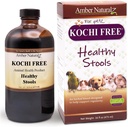 Amber NaturalZ Kochi Kostenlose Kräuterergänzung für Hunde, Katzen, Vögel, Kaninchen, und Guinea-Pigs | Unterstützt gesunde Bowel-Funktion | Natürliche Hilfe für Verdauungsbalance | 16 flüssige Unze Glasflasche