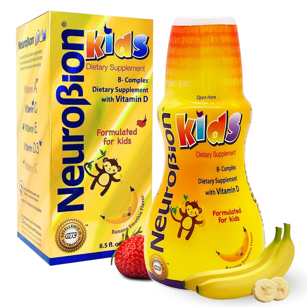 Neurobion Kids B Complex Liquid - Leistungsstarke gesunde Multivitamin für Kinder - 8,5 fl oz