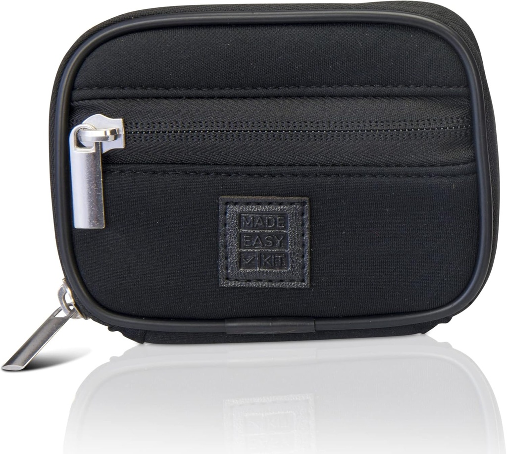 Made Easy Kit Pill Case - Wöchentliche Medizin Organizer mit abnehmbaren Seven-Day Vitamin & Supplement Box - Premium Neopren für Reisetasche Zubehör (schwarz)