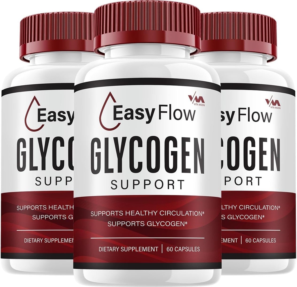(3 Pack) EasyFlow Glycogen – Easy Flow Capsule Cleaner, EasyFlow Pills, Advanced Formula for Overall Wellness, Easy Flow Glycogen Bewertungen, 180 Kapseln