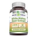 Erstaunliche Formeln White Kidney Bean Extract 6500 Mg | Vegetarische Kapseln | Non-GMO | Gluten-Free | Made in USA (1 Pack | 120 Count)