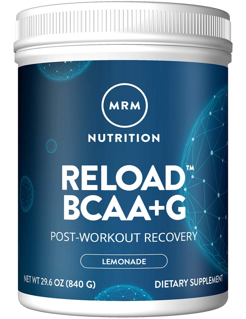 MRM BCAA+G RELOAD recupero post-allenamento – limone, 840g - 60 Serve per contenitore