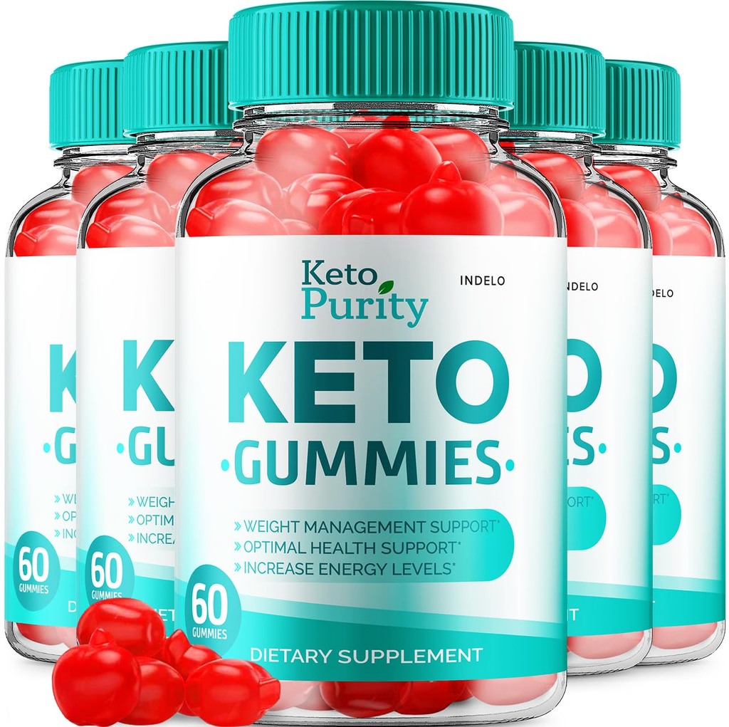 (5 Pack) Keto Reinheit ACV Gummies Advanced Loss - Reinheit Keto Plus ACV Gewicht-Management Gummies Apfel Apfelessig KetoPurity, Keto Reinheit Gummies Bewertungen Vitamin B12 Keto+ACV (300 Gummi)