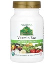 Natures Plus Quelle des Lebens Garten zertifiziert Bio Vitamin B12-1000 mcg Methylcobalamin, 60 Vegan Kapseln - Ganze Nahrung Vitamin B12 Ergänzung - Energie Boost - Vegetarisch, Glutenfrei - 30 Servierungen
