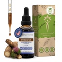 Secrets de la Tribe Burdock Tecture Extrait liquide sans alcool, Burdock (Arctium Lappa) Racine séchée 2 FL OZ