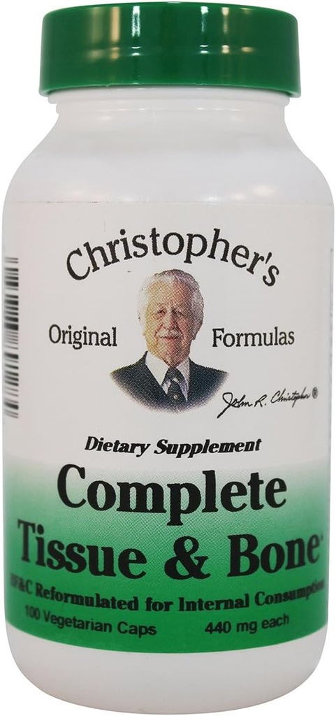 Formules originales de Christopher Formule complète de tissus et os – 100 VCaps.