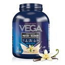 Vega Sport Poudre de protéines végétales + récupération - 30g Protéines végétales par portion, Vanille, 45 portions, 5g BCAA, Probiotiques, NSF certifié, Pour Shakes & Smoothies, 4.1lbs (Packaging May Vary)
