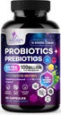 Probiotics for Women & Men 60 Billion CFU - 10 Strains mit Lactobacillus, Digestive Gut Health Probiotics & Immune Support Supplement, Unterstützt Okkasso, Gas & Bloating - 60 Kapseln
