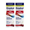 Emetrol Non Drowsy Liquid Nausea Relief - Upset Stomach Medicine - Pharmacist Raccomandato Nausea Relief - Cherry Flavor - 4fl oz, 2 Pack