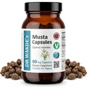 DR WAKDE'S Musta Capsules (Cyperus rotundus, 60 Veg Caps, Supplément à base de plantes, Ayurvedic Herb, Tous naturels, végétaliens)