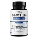 Real Science Throat & Lung Detox Kapseln zu Clear Mucus, Sore Throat & Support Breathing – Lung Support Supplement mit Vinitrox, GABA, Vitamin C & D für Long-Term Cough & Respiratory Relief, 60 Caps