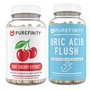 PUREFINITY Tart Cherry Extract Kapseln + Uric Acid Flush Kapseln Bundle
