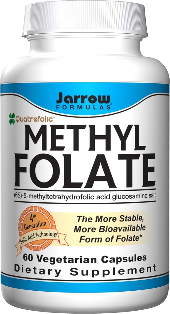 Jarrow Formeln Methyl Folat 5-MTHF Nahrungsergänzung, 400 Mg, 60 Count (Multi-Pack)