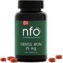 NFO Gentle Iron [100 Tabletten] Norwegian High-Absorption Iron Complex mit patentiertem Ferrochel Chelat Iron, Gentle on The Stomach, Vegan-Friendly, Non-Constipating