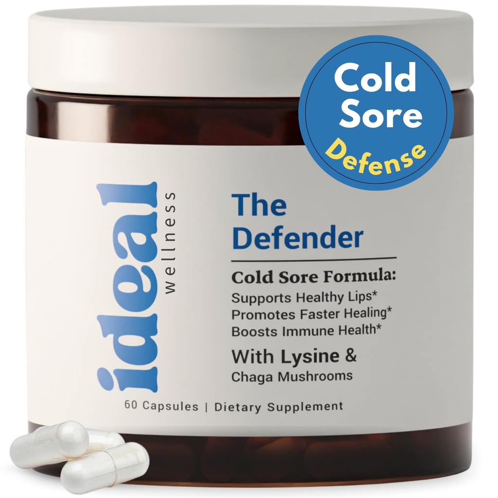 L-Lysine Trattamento di Sore Freddo Per Le Labbra Con Supporto Immune - L Lysine 1000mg Capsule, Chaga, Bee Propolis, Vitamina C, Zinco & Licorice Estratto di Radice - Non OGM, Vegetariano, 60 Capsule per Uomini e Donne
