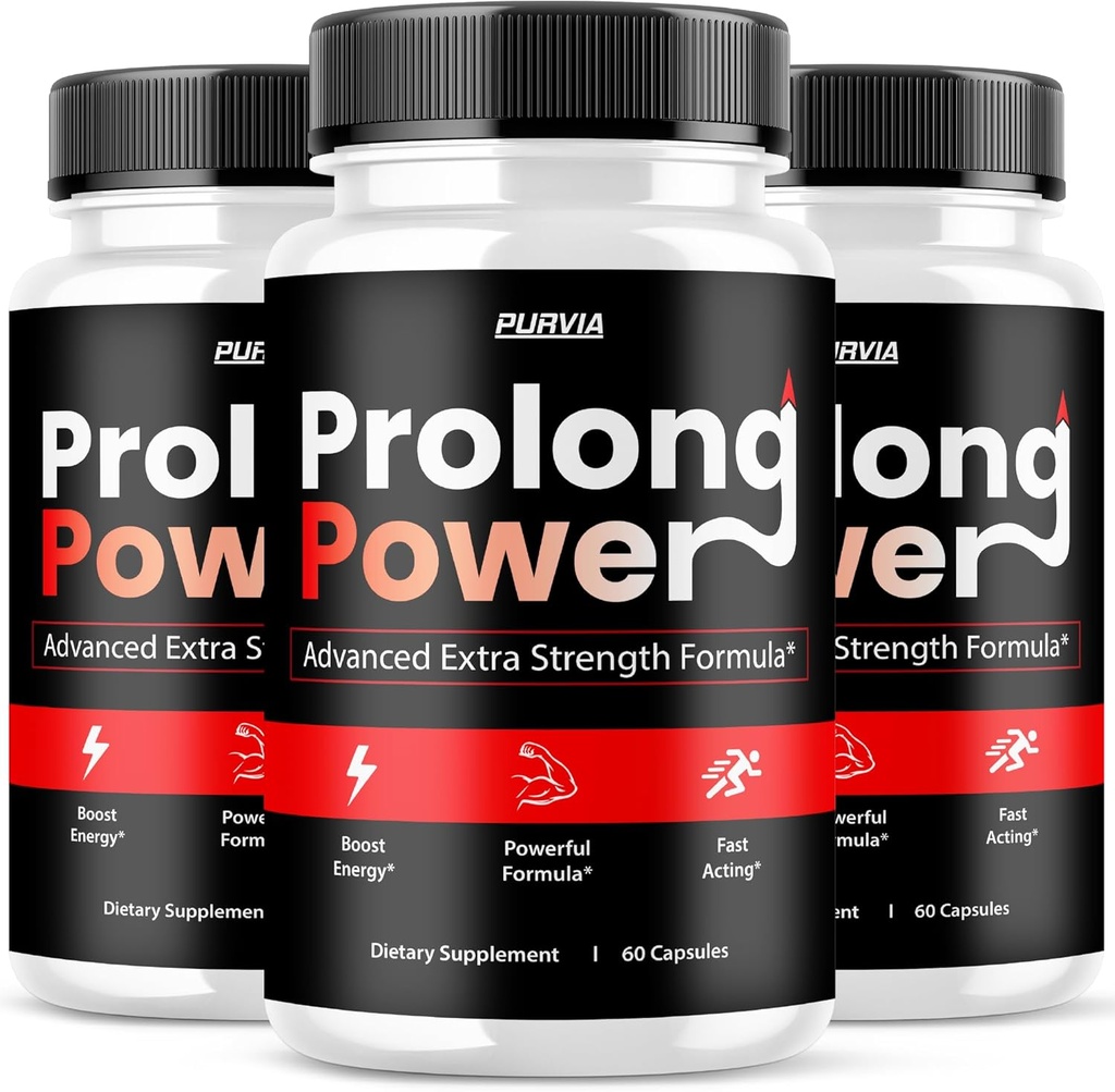 (3 Pack) Prolong Power Pills - Formula Ufficiale - Prolong Power Capsules Formula Advanced Strength Formula Total Wellness Prolong Powder Pills Supplement, Maximum Wellness ProlongPower (180 capsule)