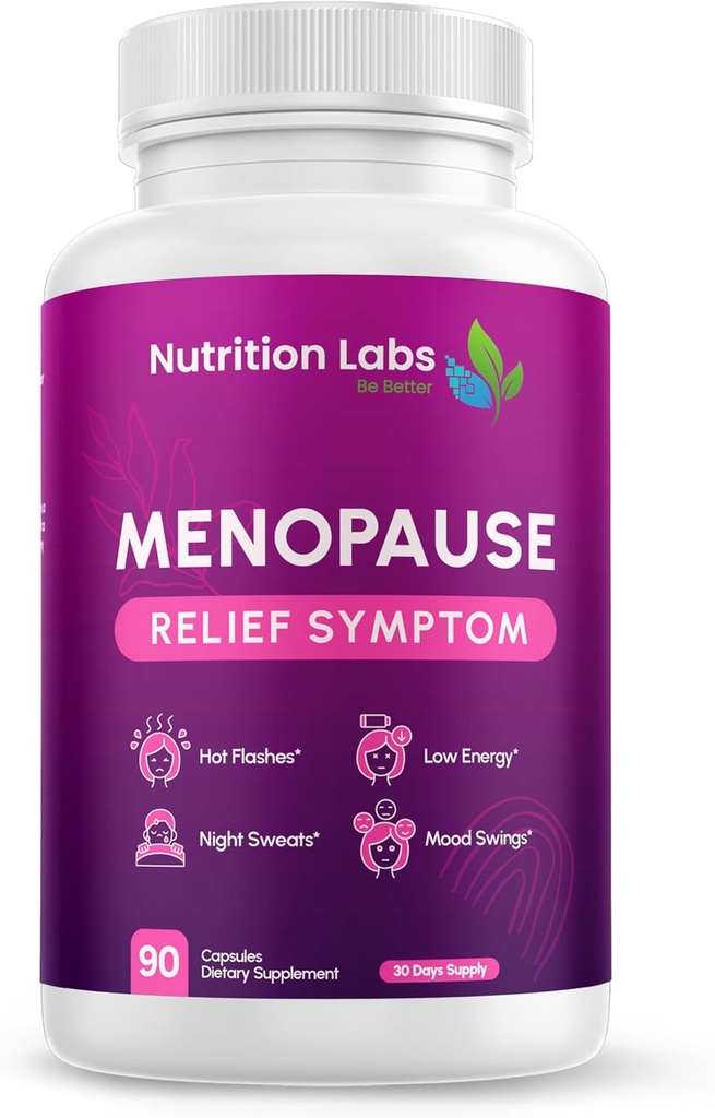 Menopause Symptom Relief und Unterstützung Ergänzung für Frauen, MAKTrek Technology Clinical Proven Vegan Zutaten bieten Menopause Relief, Nacht Sweats & Hot Flash Relief, Drug-Free & Non-GMO. 90 CT