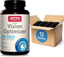 Jarrow Formulas Vision Optimizer Veggie Caps-90 Count - Supplemento agli occhi - Integratore alimentare con estratto di semi di vinaccia, Lutein & Zeaxanthin,Quercetin & More-Non-GMO-Gluten Free,Pack of 12