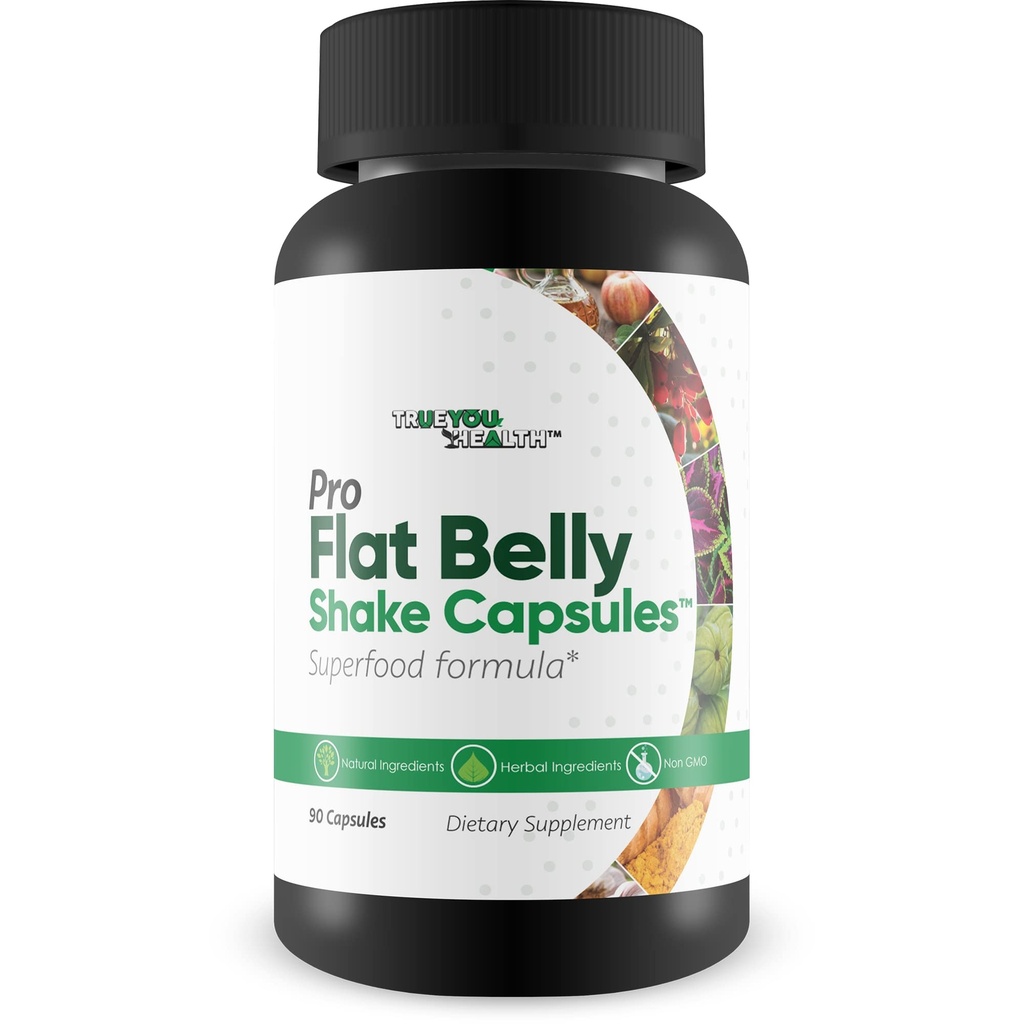 Pro Flat Belly Shake Capsules - Gut Cleanse helfen Bloating zu reduzieren - Körperreinigung & Verdauungsreiniger - Unterstützung Gesamtgesundheit mit Reinigung - Helfen Sie klaren Abfall & Toxinen mit sauberen Nahrungsergänzungen