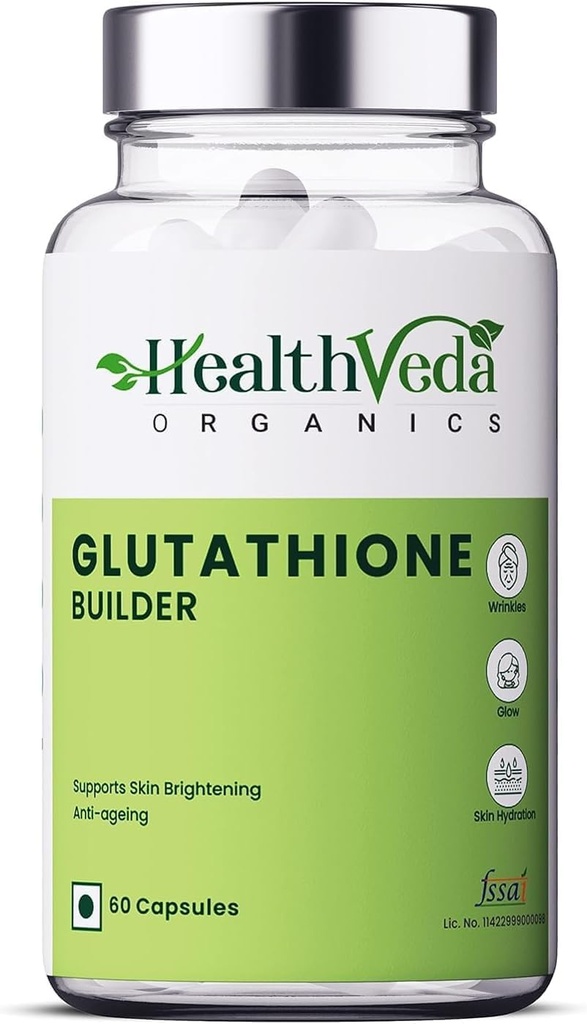 Senta Plant Based Glutathione Builder | 60 Veg Capsules| Supporto antiossidante per Anti-Ageing, Gioventù & Brightening Skin| per Uomini e Donne
