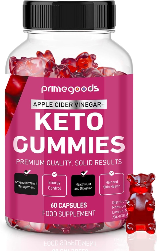 Gommies de vinaigre de cidre de kéto ACV avancé Formule de perte de poids-Apple Gommies de vinaigre de cidre-1000mg avc avec des vitamines B12 et B6- Gommies de perte de poids pour les femmes et les hommes-Digestation d'énergie-Natural-Pomégranite-Beetroot