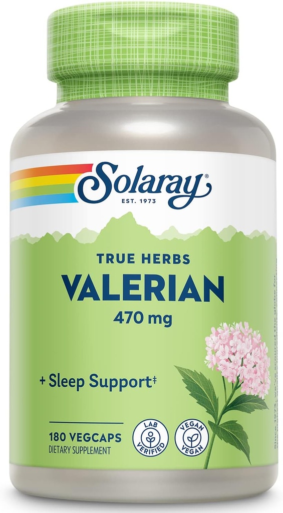 SOLARAY Valerian 470mg | Entspannungsunterstützung (180 CT)