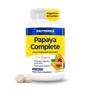Enzymedica Papaya Enzyme Kaubare, Verdauungsenzyme für Frauen und Männer, mit Bio Papaya Juice und Chlorophyll, Hochpotenz Bromelain & Papain, Vegan, Mint Flavor, 120 Tabletten