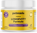 Tail Mushroom für Hunde - Hunde-Vitamine und Ergänzungen - Präbiotika & Probiotika für Langlebigkeit, Immununterstützung & Verdauung - mit Chlorella, Dandelion Root, Vitamin E & Mehr- 5.3 Oz