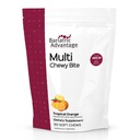 Bariatric Advantage Multi Chewy Bite - Soft Chew Multivitamin für Bariatric Chirurgie Patienten - Kaubares Multivitamin mit Folsäure, Vitamin D3 &amp; Mehr - Tropical Orange Flavor - 60 Count