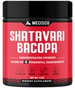 6in1 Shatavari Powder Organic - Blended with Shatavari Root, Bacopa Monnieri, Ashwagandha Root, Vitex Berry, Fenugreek & Black Pepper - unterstützt Verjüngung, fördert Energie & Vitalität - 4 Oz