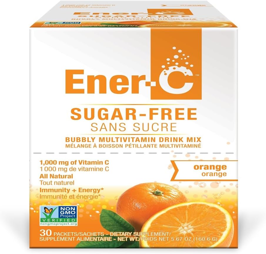 Éner-vie orange sucre sans vitamine C boisson mélange 30 compte, .2 Oz