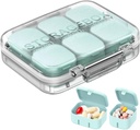 Pill Organizer SOFISO 4/6 Grid Free Assembly Travel Medicine Organizer 10 Day Pill Organizer Portable Pille Box Wasserdichte Pille Fall Tägliche Medikamente Carry Case für Vitamine, Fischöle, Ergänzungen