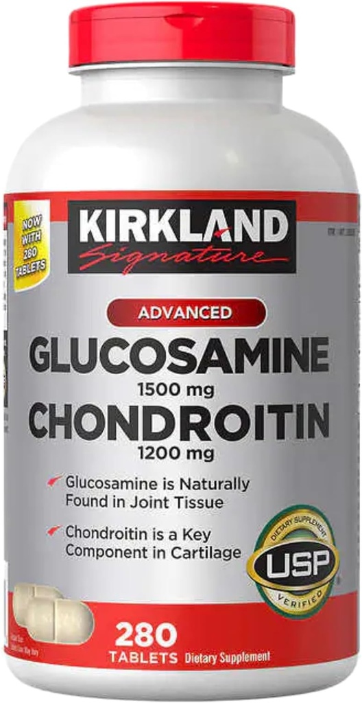 Kirkland Signature Glucosamine & Chondroïtine, 280 comprimés