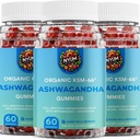 NYUM NutritionTM Organic KSM-66 Ashwagandha Gummies, 3-Pack, gemischte Wildbeeren