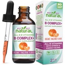 Warum nicht natürliche Vitamin B Complex Liquid Drops - Ergänzung für Frauen - Vegan und Sublingual Formen von B1 B2 B3 B5 B6 Biotin Folate und Choline - Plus Blend für Energieunterstützung