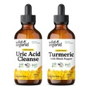 Acido urico selvatico e organico tintura 4 fl oz & Tincture Turmeric 4 fl oz