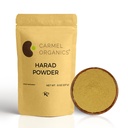 CARMEL ORGANICS Harad/Haritaki Fruchtpulver 8 Unze oder 0,5 Lb/227 Grams(Pack mit 1) | Natürlich | Kein hinzugefügt Konservierungsmittel | Non-GMO | Terminalia Chebula Pulver