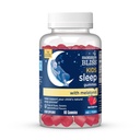 Bliss Kids Sleep Melatonin Gummies, Nessun colore artificiale, Aroma o Gelatina, Gummie di melatonina per bambini, Età 3+, 60 Conte
