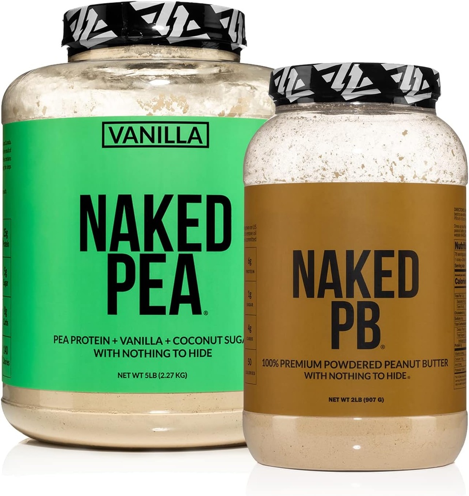 NAKED Dairy Free Protein Bundle: 5LB Vanilla Pea und 2LB PB