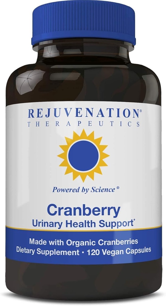 Verjüngungstherapie Organische Cranberry 160:1 Extrakt (45 mg PAC = 40.000 mg Frische Cranberry) - Die meisten Potent Cranberry Extrakt (120 Vegan Kapseln, Zuckerfrei, Sojafrei)