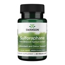 Swanson Sulforaphane - Broccoli Sprout Extract Supporting Cellular, GI Tract, and Liver Health - Supplemento naturale Standardizzato allo 0.4% Sulforaphane - (60 capsule di verdure, 400mcg ciascuno)