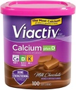 Viactiv Max Formel Kalzium +Vitamin D3 Beilage für Knochengesundheitsmilchschokolade, 100 Weichkäse - 6 Pack