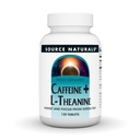 Quelle Naturals Koffein + L-Theanin, Energie und Fokus Unterstützung von Green Tea* - 120 Tabletten
